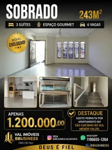 Casa com 3 Quartos à venda, 243m² no Parque das Nações, Paraguaçu Paulista