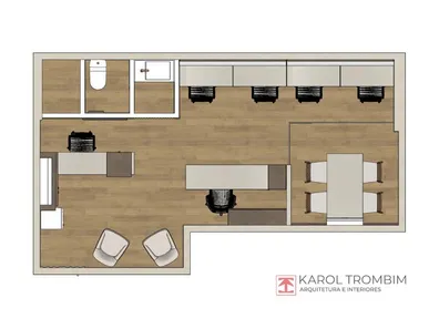 Sala Comercial para alugar, 36m² no Centro, Jacareí