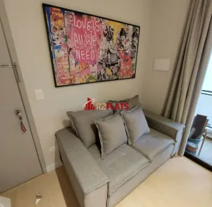 Flat com 1 Quarto para alugar, 41m² no Indianópolis, São Paulo