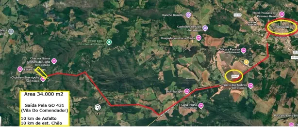 Fazenda/Sítio à venda, 34000m² no , Pirenópolis