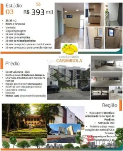 Apartamento com 1 Quarto à venda, 25m² no Perdizes, São Paulo