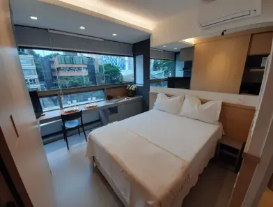 Apartamento com 1 Quarto para alugar, 20m² no Pinheiros, São Paulo