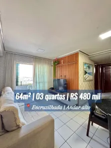 Apartamento com 3 Quartos à venda, 64m² no Encruzilhada, Recife