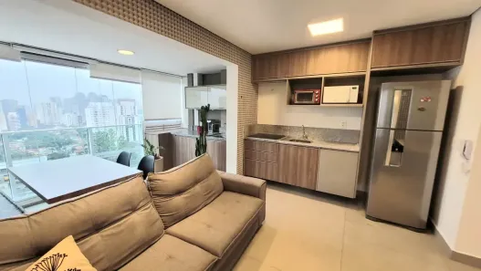 Apartamento com 1 Quarto para alugar, 40m² no Cidade Monções, São Paulo