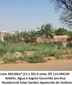 Lote/Terreno à venda, 360m² no Residencial Solar Garden I, Aparecida de Goiânia