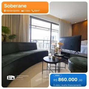 Apartamento com 1 Quarto à venda, 53m² no Adrianópolis, Manaus