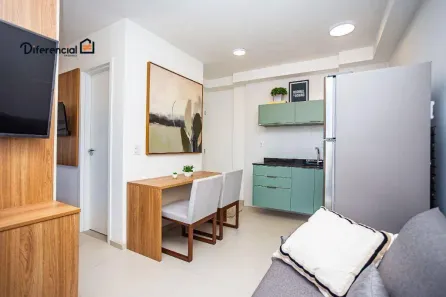 Apartamento com 1 Quarto para alugar, 26m² no Centro, Curitiba