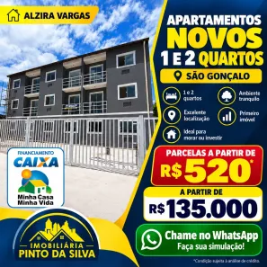 Apartamento com 2 Quartos à venda, 40m² no Santa Luzia, São Gonçalo