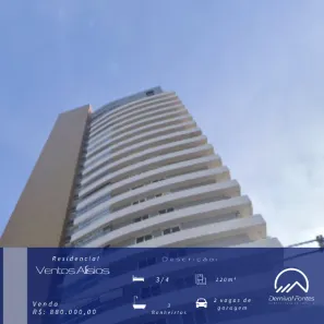 Apartamento com 3 Quartos à venda, 120m² no Tirol, Natal