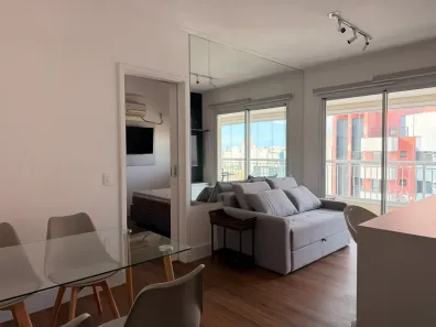 Apartamento com 1 Quarto para alugar, 55m² no Cidade Monções, São Paulo