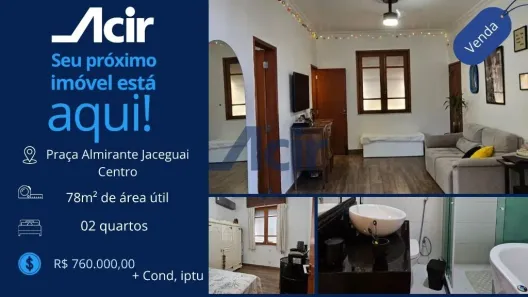 Apartamento com 2 Quartos à venda, 78m² no Centro, Rio de Janeiro