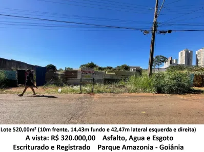 Lote/Terreno à venda, 520m² no Parque Amazônia, Goiânia