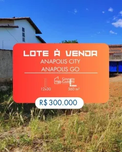 Lote/Terreno à venda, 360m² no Anápolis City, Anápolis