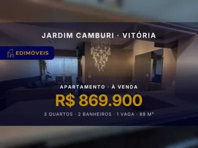 Apartamento com 3 Quartos à venda, 89m² no Jardim Camburi, Vitória