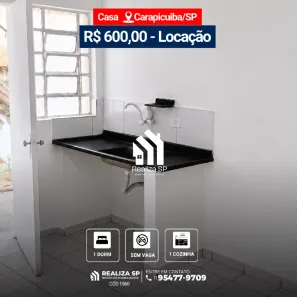 Apartamento com 1 Quarto para alugar, 30m² no Jardim Lice, Carapicuíba