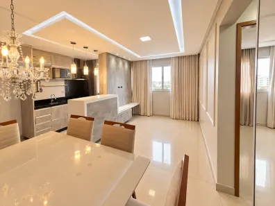 Apartamento com 2 Quartos para alugar, 57m² no Vila Rosa, Goiânia