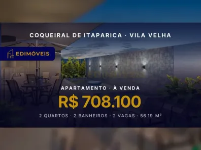 Apartamento com 2 Quartos à venda, 56m² no Coqueiral de Itaparica, Vila Velha