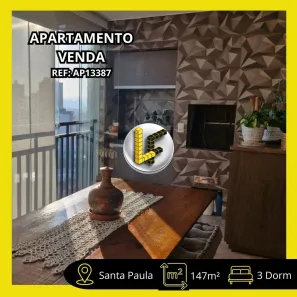 Apartamento com 3 Quartos à venda, 147m² no Santa Paula, São Caetano do Sul