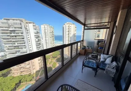 Apartamento com 3 Quartos para alugar, 136m² no Barra da Tijuca, Rio de Janeiro