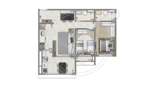 Apartamento com 2 Quartos à venda, 76m² no Jardim Vila Mariana, São Paulo