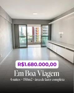 Apartamento com 4 Quartos à venda, 150m² no Boa Viagem, Recife