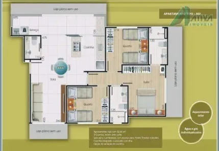 Apartamento com 3 Quartos à venda, 82m² no Vila Paris, Belo Horizonte