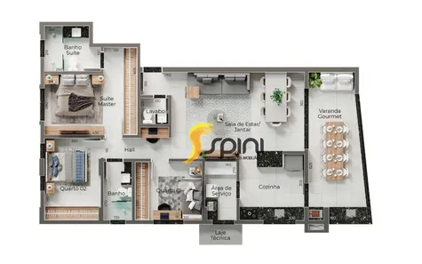 Apartamento com 3 Quartos à venda, 117m² no Granada, Uberlândia