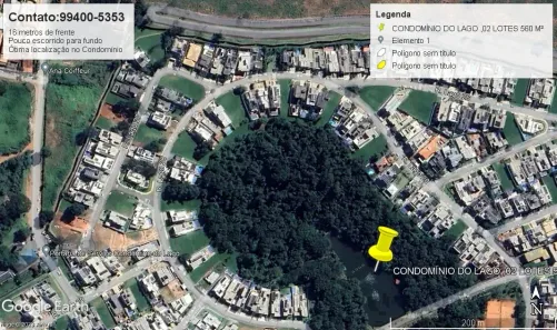 Lote/Terreno à venda, 560m² no Condomínio do Lago, Goiânia