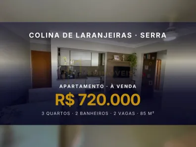 Apartamento com 3 Quartos à venda, 85m² no Colina de Laranjeiras, Serra