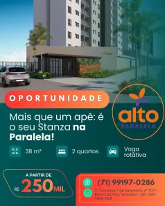 Apartamento com 2 Quartos à venda, 37m² no Bairro da Paz, Salvador