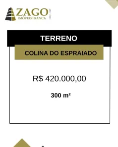 Lote/Terreno à venda, 300m² no Residencial Colina do Espraiado, Franca