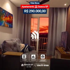 Apartamento com 2 Quartos à venda, 58m² no Piratininga, Osasco