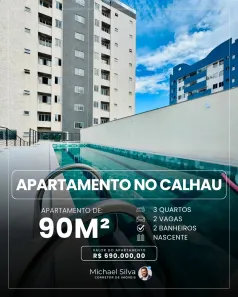 Apartamento com 3 Quartos à venda, 90m² no Calhau, São Luís