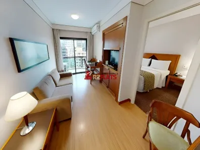 Flat com 1 Quarto para alugar, 40m² no Brooklin Paulista, São Paulo
