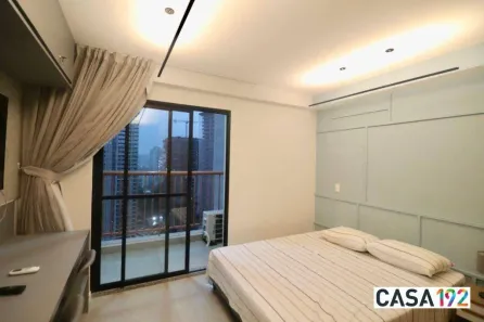 Apartamento com 1 Quarto para alugar, 27m² no Jardim das Acácias, São Paulo