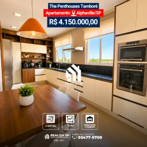 Apartamento com 3 Quartos à venda, 284m² no Tamboré, Santana de Parnaíba