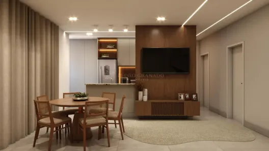 Apartamento com 3 Quartos para alugar, 98m² no Loteamento Malbec, Maringá