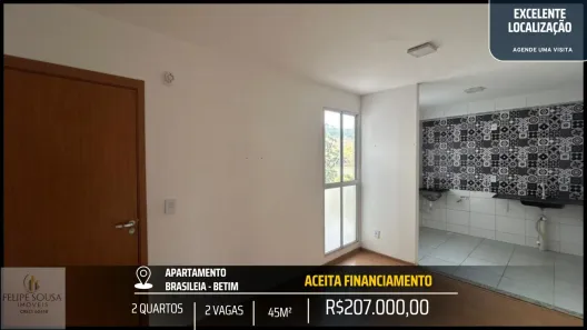 Apartamento com 2 Quartos à venda, 44m² no Brasiléia, Betim