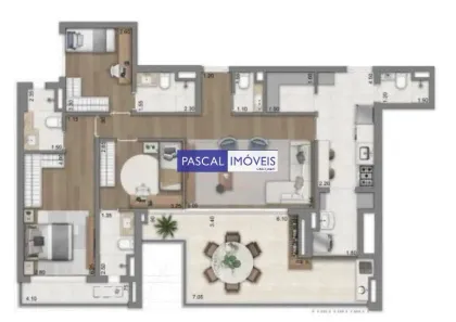 Apartamento com 3 Quartos à venda, 134m² no Jardim das Acácias, São Paulo