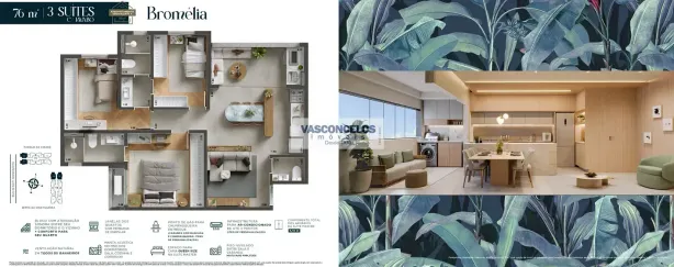 Apartamento com 3 Quartos à venda, 71m² no Vila Zizinha, São José dos Campos