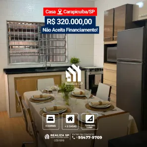 Casa com 4 Quartos à venda, 169m² no Chácara Adriana Aparecida, Carapicuíba