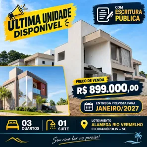 Casa com 3 Quartos à venda, 130m² no São João do Rio Vermelho, Florianópolis