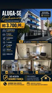 Apartamento com 4 Quartos para alugar, 122m² no Guilhermina, Praia Grande