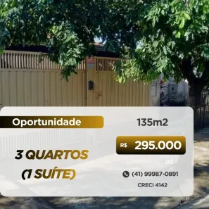Casa com 3 Quartos à venda, 135m² no Cambezinho, Londrina