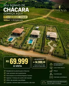 Lote/Terreno à venda, 500m² no Chácara Tropical (Caucaia do Alto), Cotia