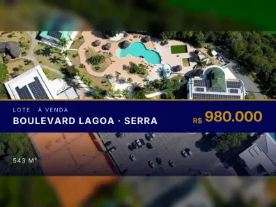 Lote/Terreno à venda, 543m² no Boulevard Lagoa, Serra