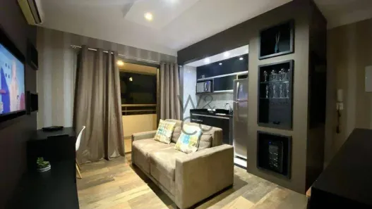 Apartamento com 1 Quarto para alugar, 40m² no Brooklin Paulista, São Paulo