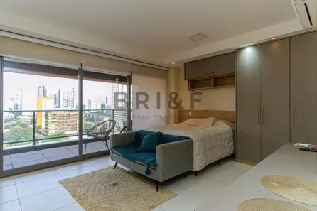 Apartamento com 1 Quarto para venda ou aluguel, 41m² no Brooklin Paulista, São Paulo