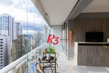 Apartamento com 1 Quarto para alugar, 54m² no Gonzaga, Santos