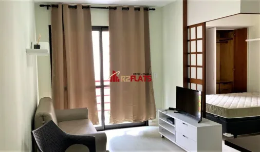 Flat com 1 Quarto para alugar, 35m² no Moema, São Paulo